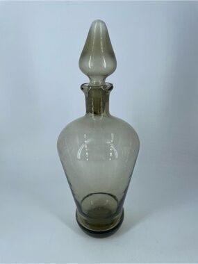 MCM Empoli? Gray Glass Decanter w/ Stopper